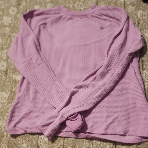 Nike Women's Lavender Textured Sweatshirt - Picture 1 of 5